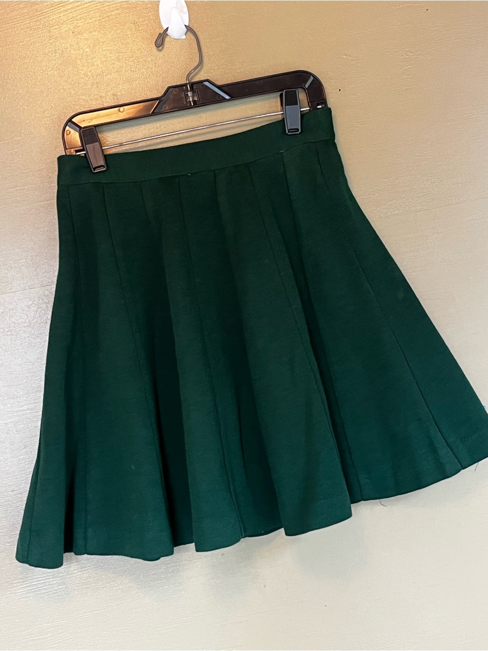 Union Made ILGWU Vintage Green Pleated Skirt